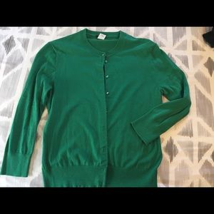J Crew kelly green ‘Jackie’ cardigan